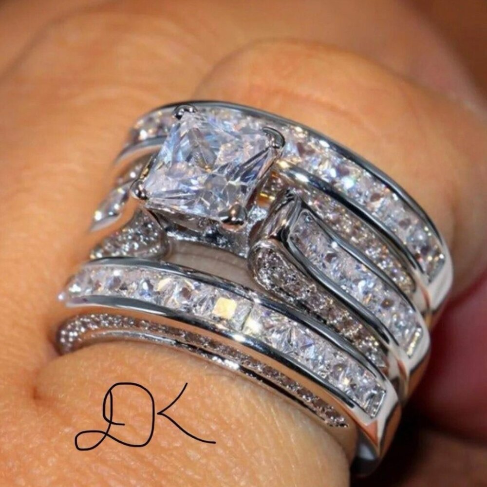 GOLD FLOWER BRIDAL RING